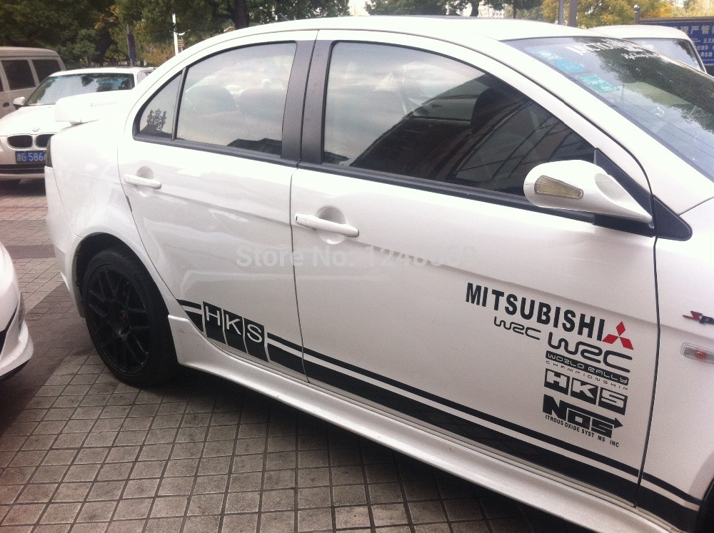 ڵ   PVC м ƼĿ  α ̽  WRC HKS NOS ڵ  ƼĿ/Free shipping  popularity Racing team  WRC HKS NOS Car  door  stickers for car decoration w